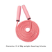 Weighted Jump Rope Silicone HandlesAdjustable for Basic Training for Women & Men Workouts Fitness - Sakura pink