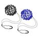 Uxcell Solo Soccer Training Ball Net Football Practice Elastic Net Fits Ball Size 3 4 5 Blue Black 1Pcs