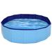 Collapsible Kiddie Pool Hard Plastic Dog Pool - 32 Ball Pit for Kids Foldable Swimming Pool Tub Durable Pool for Puppy Toddler Outdoor Water Game for Backyard Round