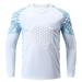 Alvivi Boys Soccer Goalkeeper Jersey Padded Protection Goalie Shirt Basketball Game Training Top White 11-12