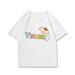 Sanrio Pudding Dog Co-name Short-sleeved T-shirt Women Instagram Trend All Loose Day Tie Lazy Childrenâ€˜s Clothes