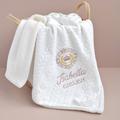 Personalised New Born Baby Blanket With Bow