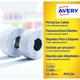 Avery Avery Labels for Labelling Gun 1-Line Permanent White 12x26mm 1500 Per Rol
