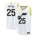 "Micah Potter Men's Fanatics Branded White Utah Jazz Fast Break Custom Replica Jersey - Association Edition"