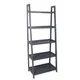 Form Radius Grey Freestanding 5 Shelf Bookcase, (H)1735mm (W)400mm