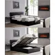 Luna 4Ft6 Double Ottoman Storage Bed In Black Faux Leather