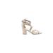 Sam Edelman Heels: Ivory Print Shoes - Women's Size 9 - Open Toe