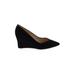 Marc Fisher Wedges: Black Solid Shoes - Women's Size 8 - Pointed Toe