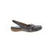 Naturalizer Flats: Slip On Wedge Classic Gray Print Shoes - Women's Size 9 - Round Toe