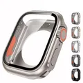 Coque de protection d'écran intégrale avant et arrière pour Apple Watch couvercle en verre du