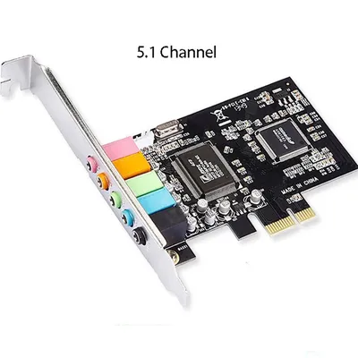 Carte son PCIE PCI-Express X1PC adaptateur audio volume d'ordinateur de bureau convertisseur