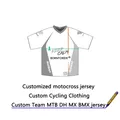 Maillot sur mesure avec logo de l'équipe du club T-shirt de descente T-shirt de motocross T-shirt