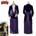 DeWitt Bukater Rose Cosplay Costume pour femme robe Titanic velours bleu rose volante tenue pour