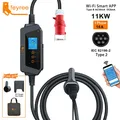 Fey123-Chargeur de voiture portable Vope2 câble EV boîtier de charge EVSE câble Wi-Fi prise CEE