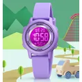 SKMEI-Montres-bracelets numériques LED colorées pour enfants étanche alarme montre de sport pour