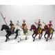 Figurines de cowboy indien en PVC 4 pièces/lot vie à la campagne vache garçon avec cheval arbre