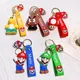 Porte-clés Super Bros PVC Figurines Jouets Luigi Koopa Troopa Toad Goomba Super Mario Cadeaux