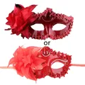 Masque de carnaval de mariage masque de spectacle de fête Costume de dame Sexy plumes Sexy