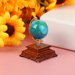 Globe du Monde Miniature Vintage en Métal Échelle 1:12 Mobilier de Maison Salon Salle de