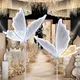 Lampadaire LED en dentelle avec base décor de mariage papillon lampes créatives romantiques