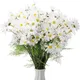 Long Bouquet de Fleurs Artificielles de Couleur Jaune Accessoire de Décoration pour Salon Bureau