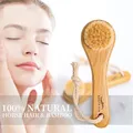 Brosse nettoyante pour le visage en bambou naturel doux soins de la peau de beauté nettoyage en