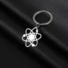 SKYRIM-Porte-clés pendentif en acier inoxydable pour hommes et femmes la théorie du Bigbang la clé