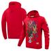 Men's Freeze Max Red Looney Tunes Bugs Bunny Color Chrome Pullover Hoodie