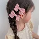 Pinces à cheveux avec nœud papillon en ruban solide pour bébé fille barrettes faites à la main