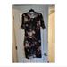 Lularoe Dresses | Lularoe Julia Formfit Midi Dress In Pink Floral Size Xl | Color: Black/Pink | Size: Xl