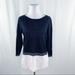 Madewell Sweaters | Madewell Black & White Boat Neck Linen Sweater | Color: Black/White | Size: Xs