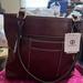 Giani Bernini Bags | Gianibernini Turnlock Glazed Tote Bag Brown Pockets Dual Handle | Color: Red | Size: Os
