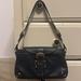 Dooney & Bourke Bags | Dooney & Bourke Navy Blue Leather Medium Slip Flap Hobo Shoulder Bag Purse | Color: Blue | Size: Os