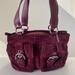 Coach Bags | Coach Vintage Y2k Burgundy Suede Leather Satchel | Color: Red | Size: 13” X 8” X 5” Approximately