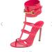 Gucci Shoes | Gucci Pink Patent Leather Ursula Horsebit Ankle-Strap Sandals Size 37 | Color: Pink | Size: 6.5