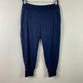 Athleta Pants & Jumpsuits | Athleta Soho Lined Jogger Pant Size 14 Navy Blue 907899 | Color: Blue | Size: 14