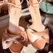 Kate Spade Shoes | Kate Spade New York Women's Bridal Bow Strappy High-Heel Sandals | Color: Cream/Pink | Size: 7.5