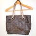 Michael Kors Bags | Michael Kors Jet Set Signature Logo Tote Handbag- Brown And Tan Large | Color: Brown/Tan | Size: Os