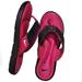 Nike Shoes | Nike Women's Sandals Comfort Footbed Black Pink Flip Flops Memory Foam Size 11 | Color: Black/Pink | Size: 11