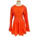 Free People Dresses | Free People Dress Women's 4 Orange Bohemian Flare Sleeves A-Line Mini | Color: Orange | Size: 4