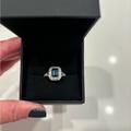 Disney Jewelry | Disney Cinderella 3/4 Ring 14k White Gold-Size 7 | Color: Blue | Size: Os