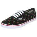 Vans Authentic Lo Pro VQES6SM, Unisex - Erwachsene Klassische Sneakers, Schwarz ((Cherry) Black/red), EU 39 (US 7)