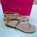 Lilly Pulitzer Shoes | Lilly Pulitzer Heather Sandals Gold Metallic Size 7 New In Box! Msrp $158 | Color: Gold | Size: 7