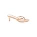 Pelle Moda Mule/Clog: Slip On Kitten Heel Boho Chic Ivory Solid Shoes - Women's Size 6 - Open Toe