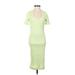Banana Republic Casual Dress - Midi: Green Dresses - Women's Size X-Small