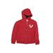 True Religion Zip Up Hoodie: Red Tops - Kids Boy's Size 6