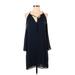 Alexia Admor Cocktail Dress - Popover: Blue Solid Dresses - New - Women's Size X-Small