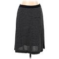 Due Per Due Casual Skirt: Black Jacquard Bottoms - Women's Size Large