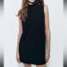 Zara Dresses | Buttoned Black Zara Mini Dress | Color: Black | Size: S