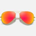 Ray-Ban Accessories | Like New: Ray-Ban Aviator Polarized Sunglasses. Matte Gold Frame, Orange Lenses | Color: Gold/Orange | Size: Os